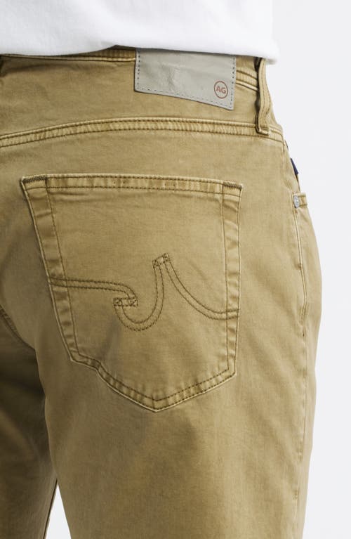 Ag Tellis Stretch Sateen Modern Slim Pants In Green