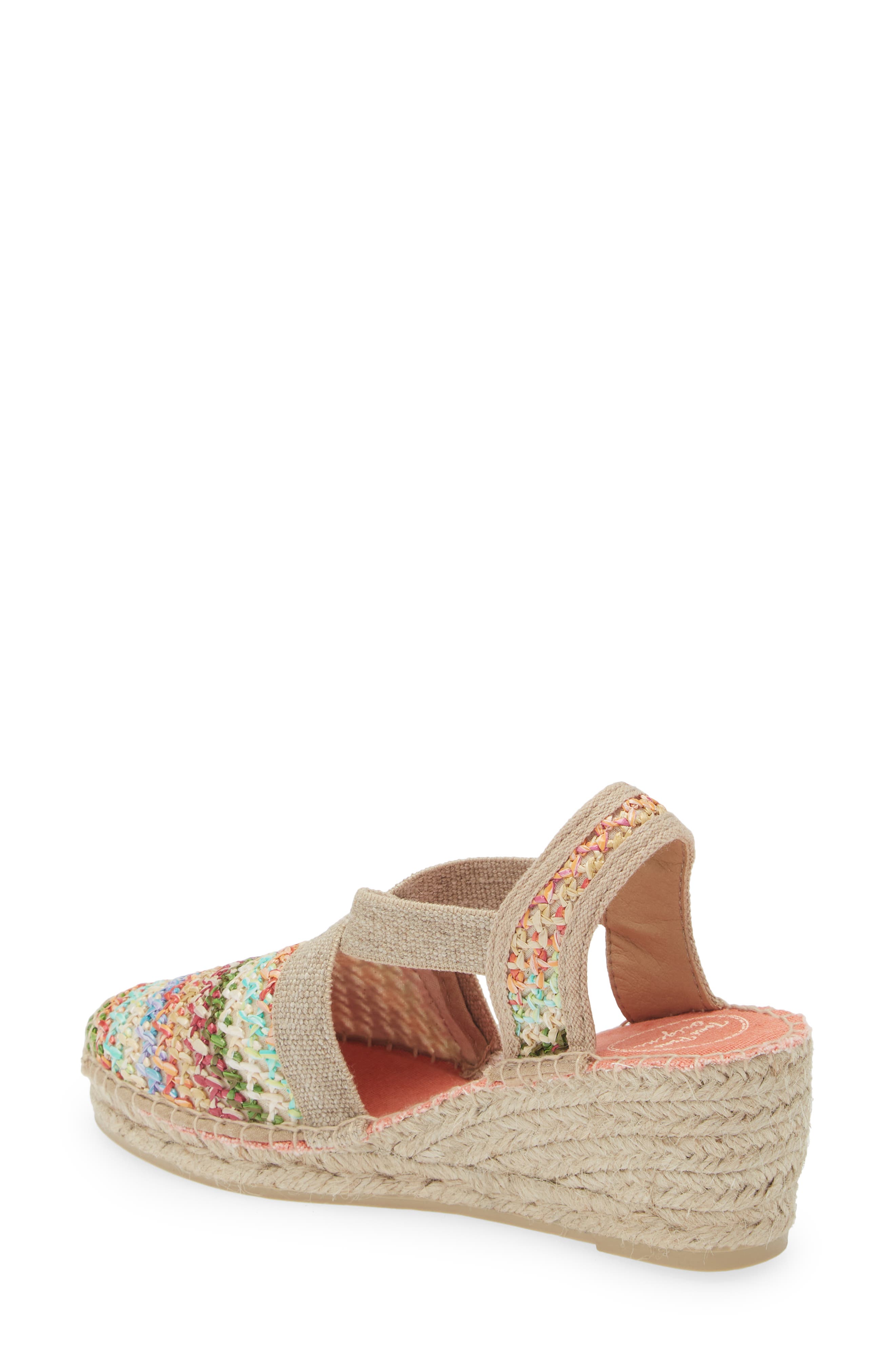 Toni Pons Terra Wedge Espadrille Shoe, Alternate, color, Multi Beige