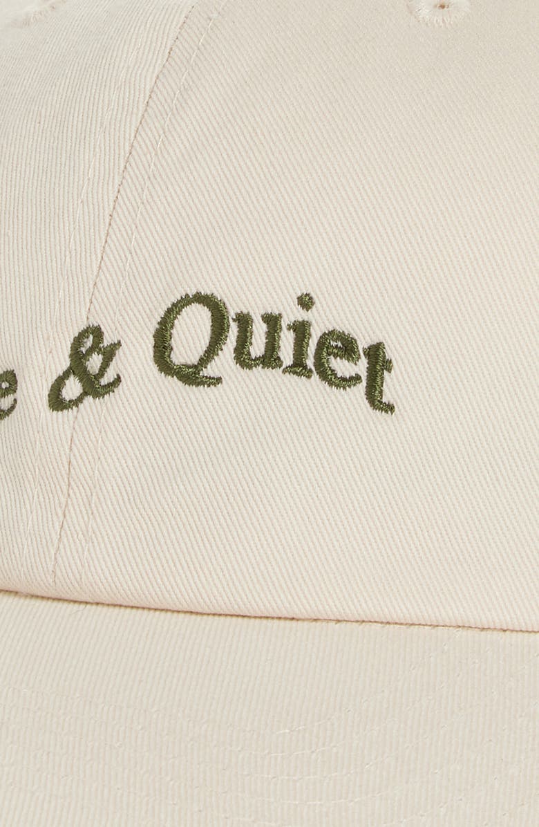 Museum of Peace & Quiet Wordmark Embroidered Adjustable Baseball Cap, Alternate, color, 