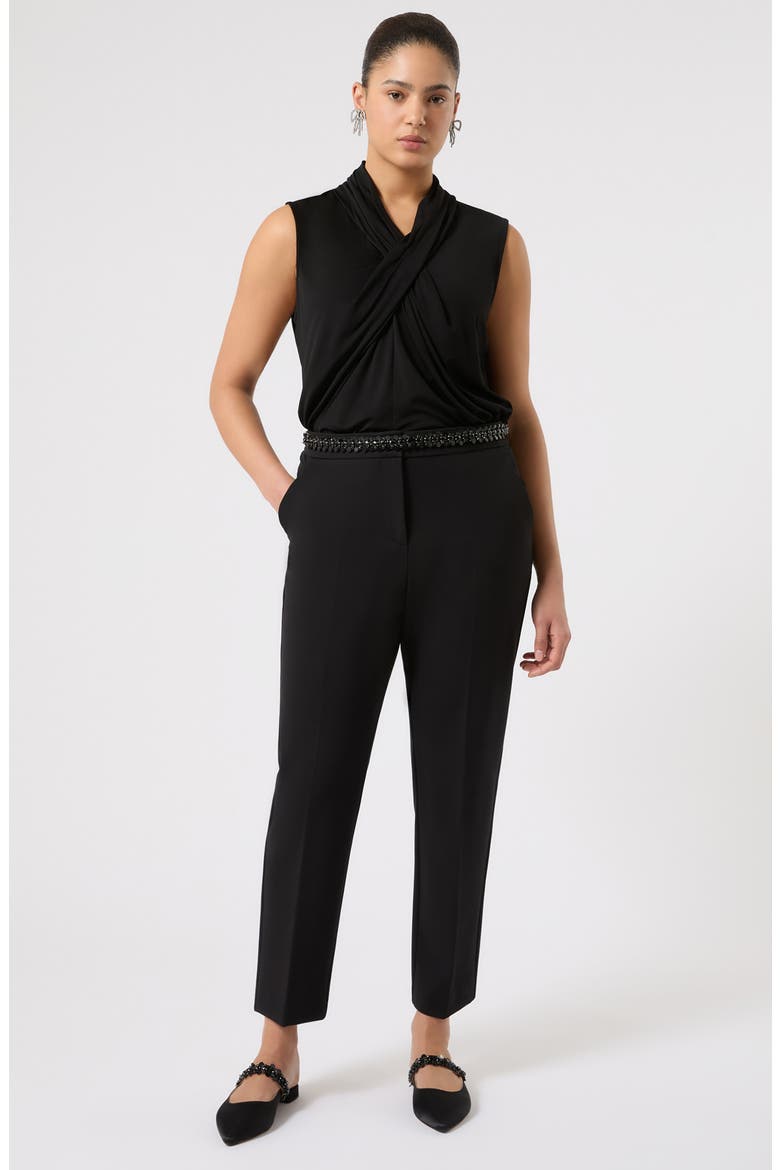 Double Face Jersey Pants, Alternate, color, BLACK