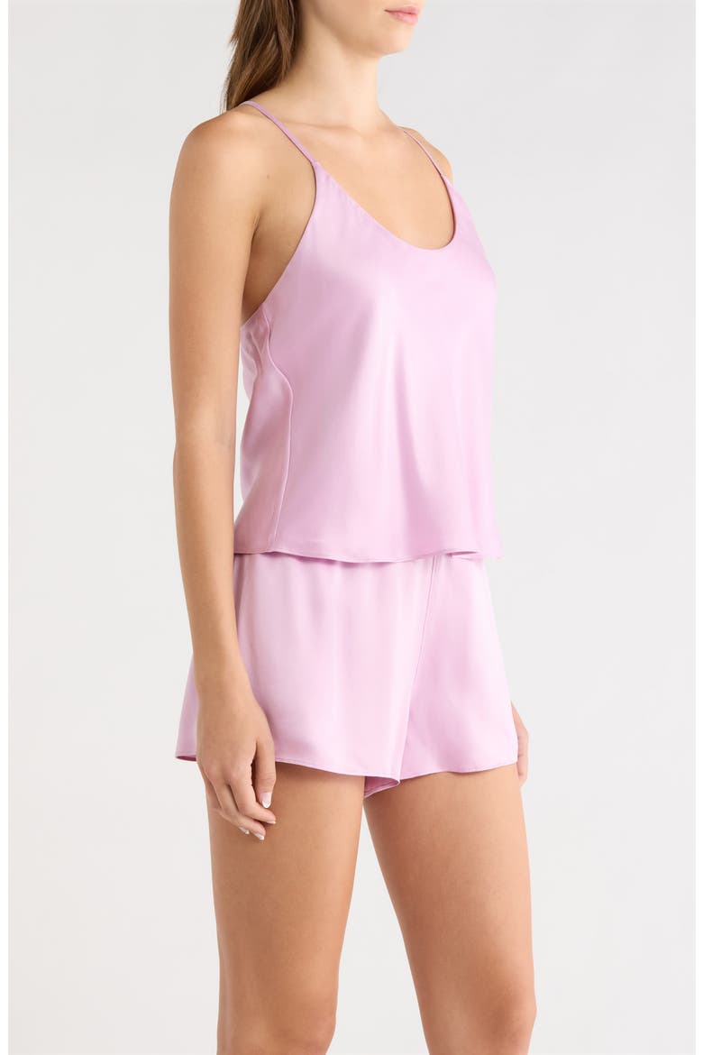 Washable Silk Short Pajamas, Alternate, color, LILAC BLOOM