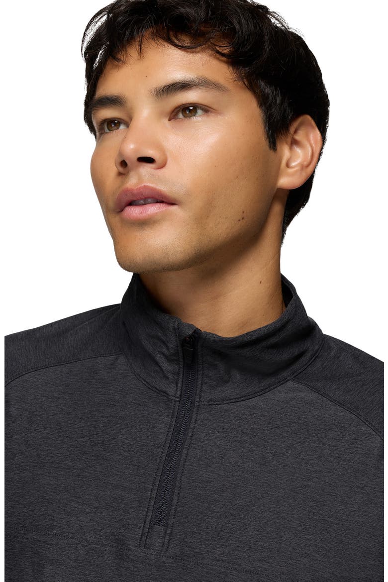 Altitude Tracker Performance Quarter Zip, Alternate, color, BLACK HEATHER