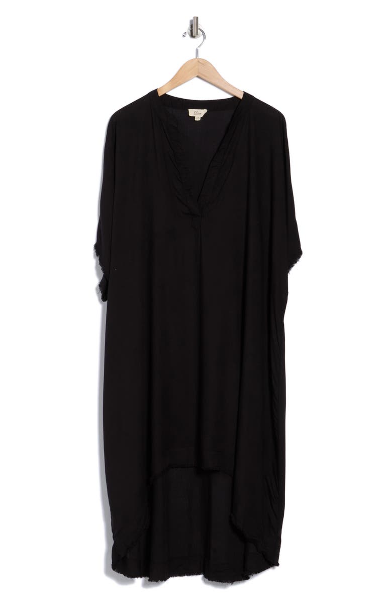 Elan Cover-Up Tunic Dress, Alternate, color, Black