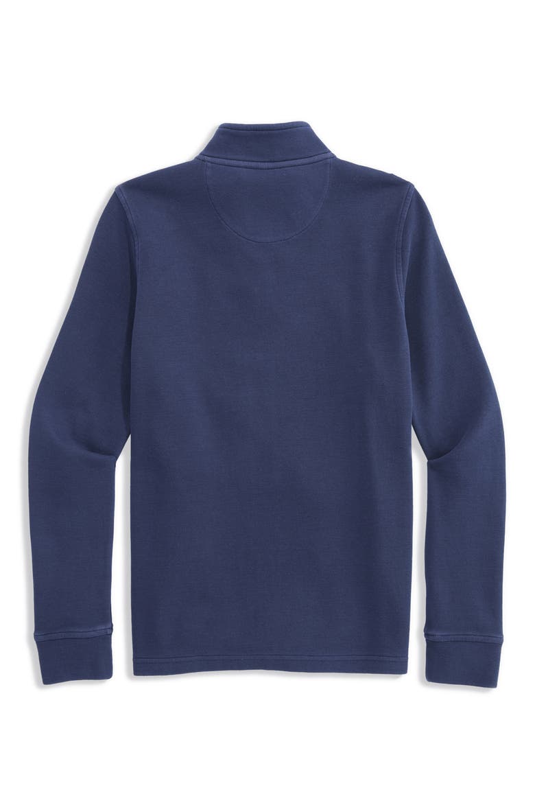 Kids' Coastline Garment Dyed Quarter Zip Pullover, Alternate, color, NAUTICAL NAVY