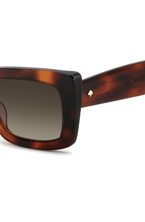 Kate Spade New York Cailin 52mm Rectangular Sunglasses In Brown