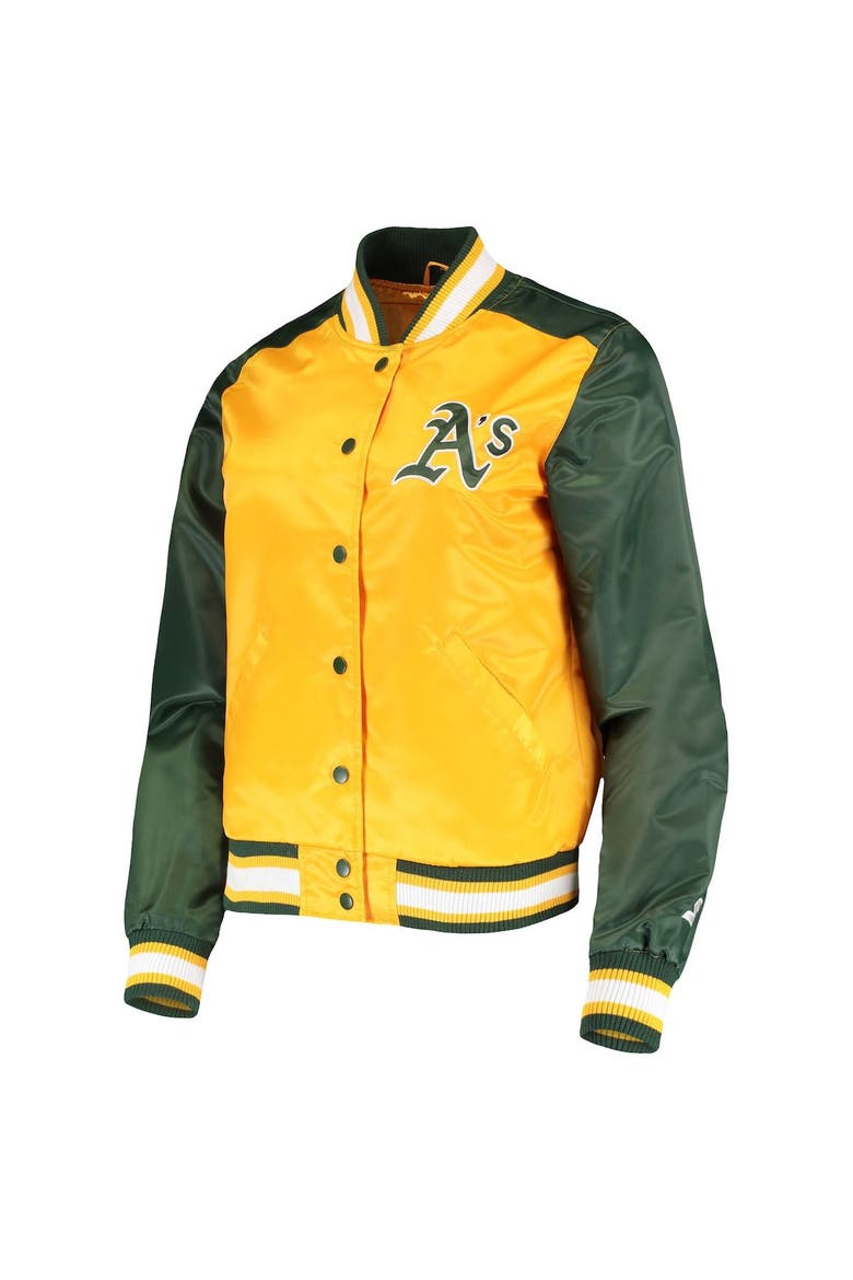 Women's Starter Gold Oakland Athletics The Legend Full-Snap Jacket, Alternate, color, Gold
