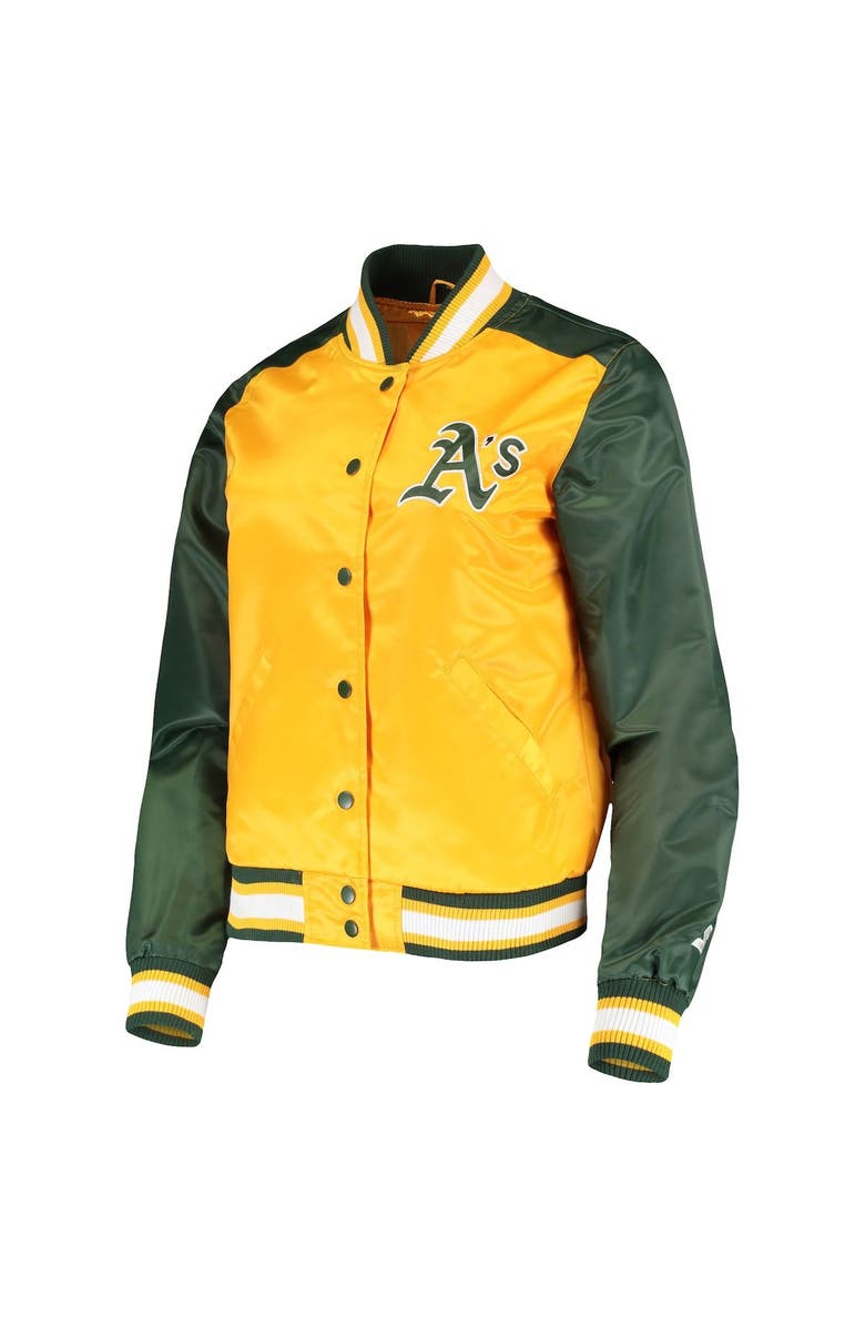 STARTER Women's Starter Gold Oakland Athletics The Legend Full-Snap Jacket, Alternate, color, Gold