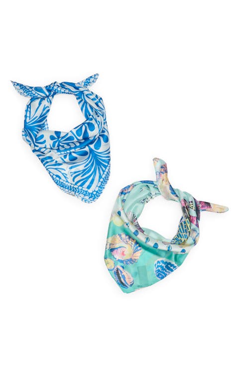 Assorted 2-Pack Square Scarves