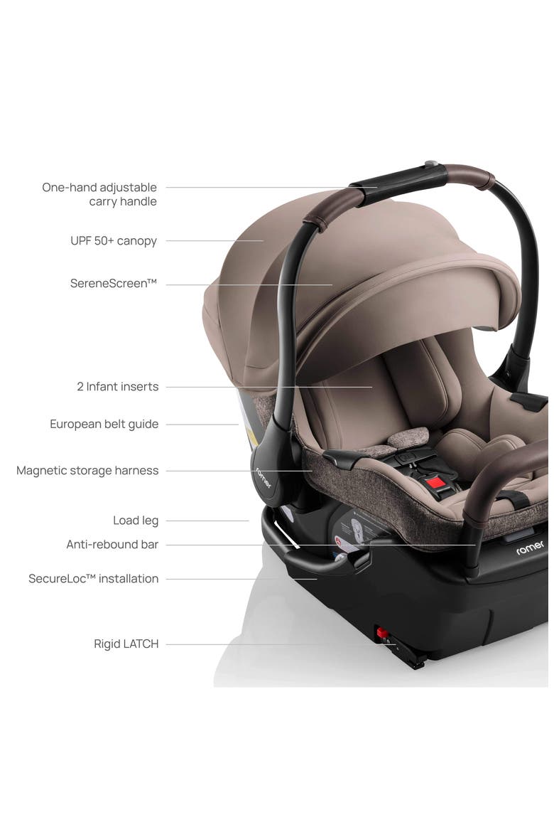 Juni™ Infant Car Seat and Tura™ Stroller Travel System, Alternate, color, TRUFFLE