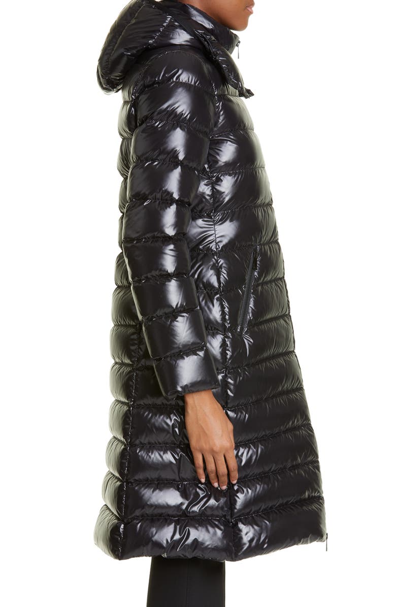 Moncler Moka Quilted Down Long Parka, Alternate, color, 