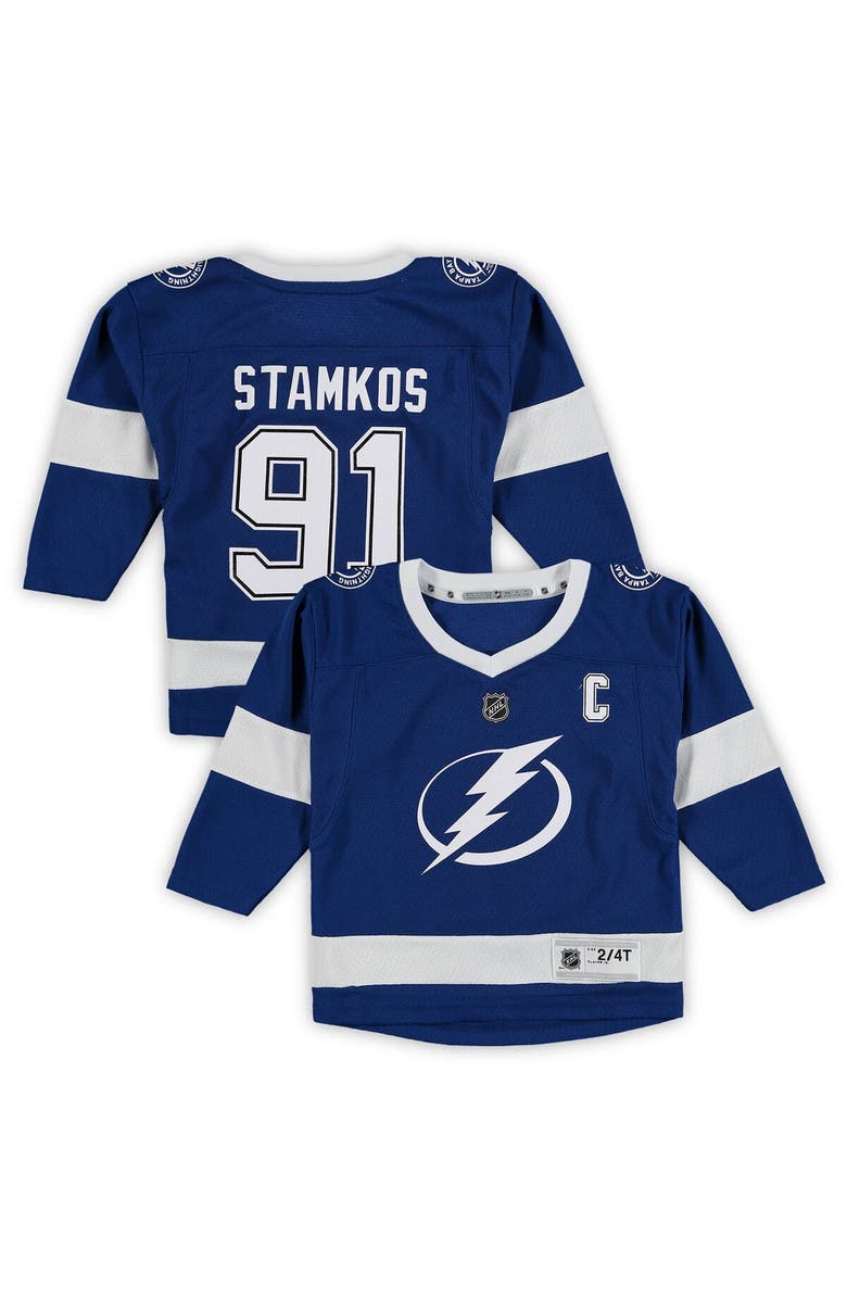 Outerstuff Toddler Steven Stamkos Blue Tampa Bay Lightning Replica Player Jersey, Main, color, 