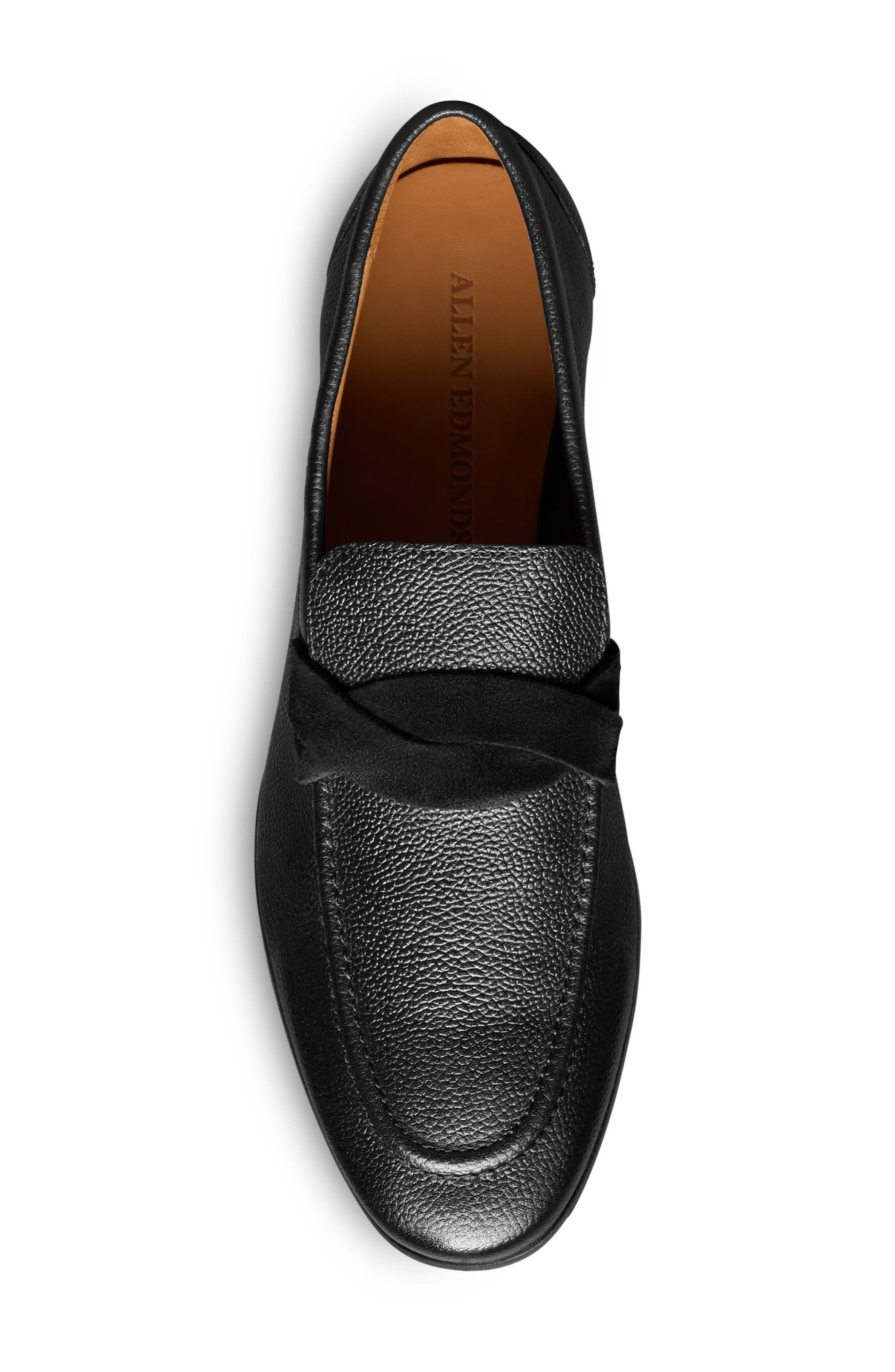 Allen Edmonds Lawrence Apron Toe Loafer, Alternate, color, Black