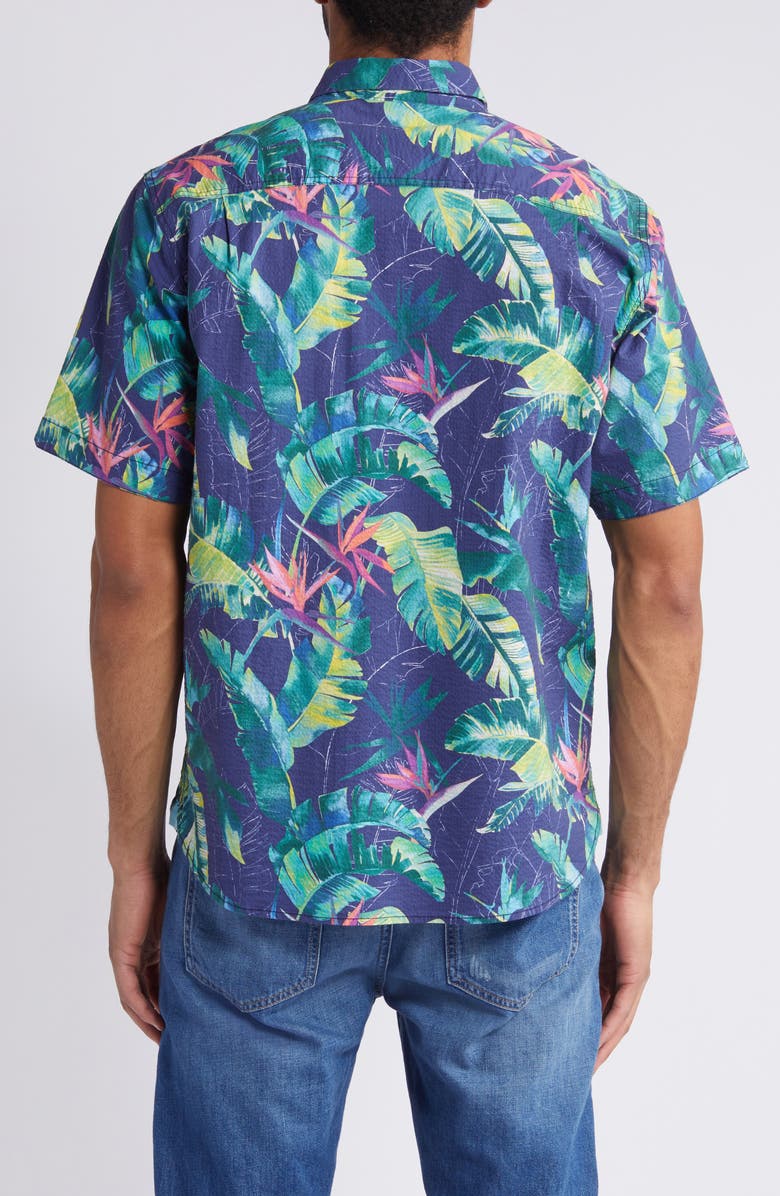 Tommy Bahama Nova Wave Sunnyvale Blooms Short Sleeve Cotton Button-Up Shirt, Alternate, color, 