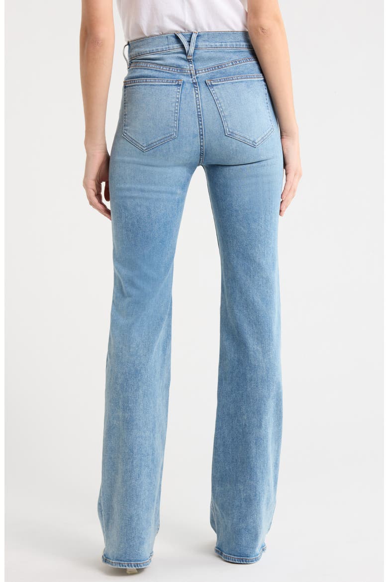 Crosbie High Waist Slim Wide Leg Jeans, Alternate, color, REBEL STONE