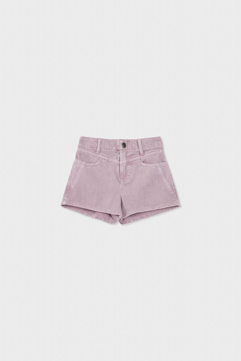 Cotton Denim Short, Main, color, Light Lilac