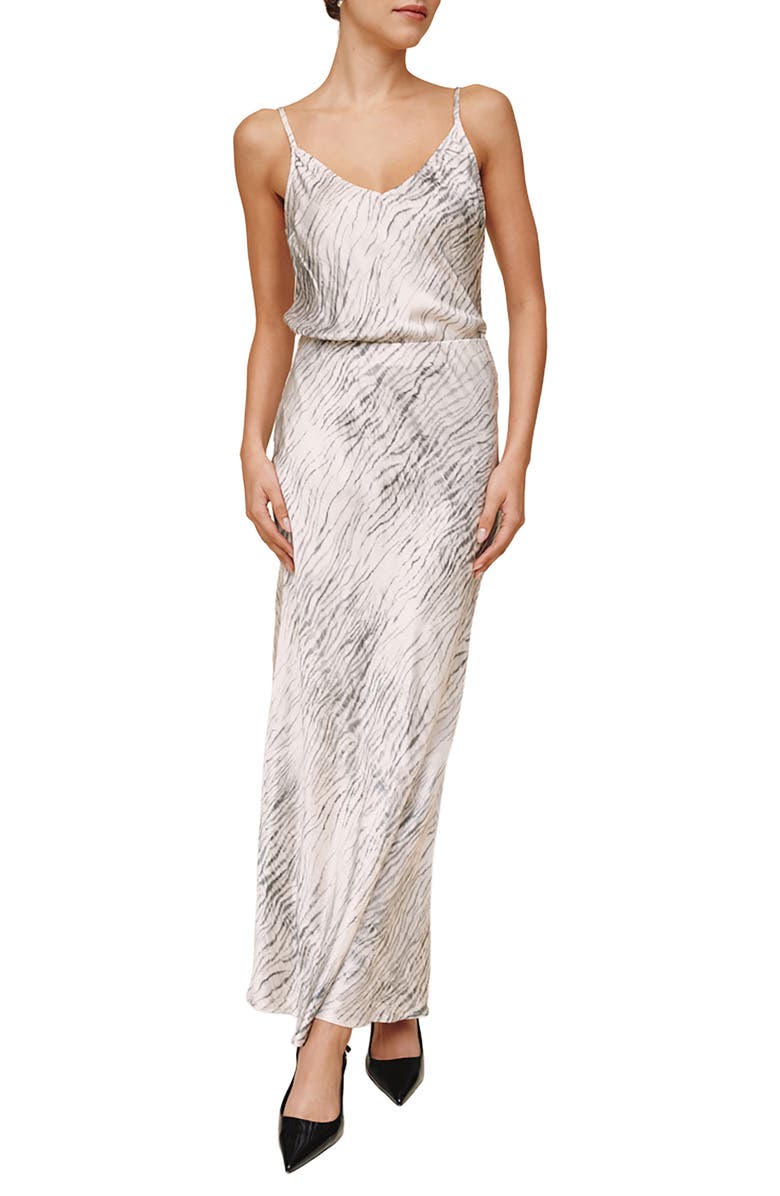 Bella Dahl Animal Print Bias-Cut Maxi Skirt, Alternate, color,