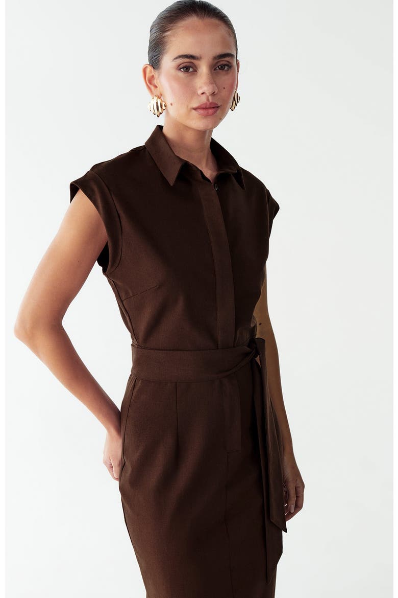 Laurence Dress, Alternate, color, Chocolate