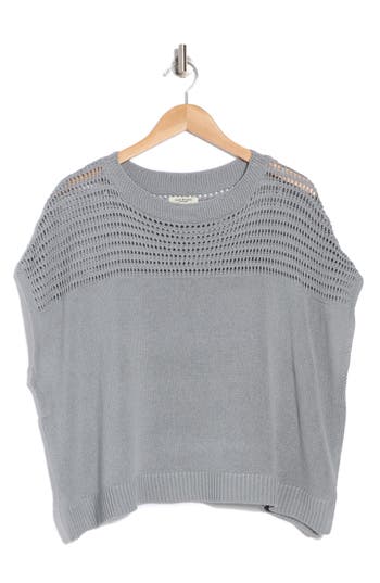 MAX STUDIO MAX STUDIO OPEN WEAVE DOLMAN TANK