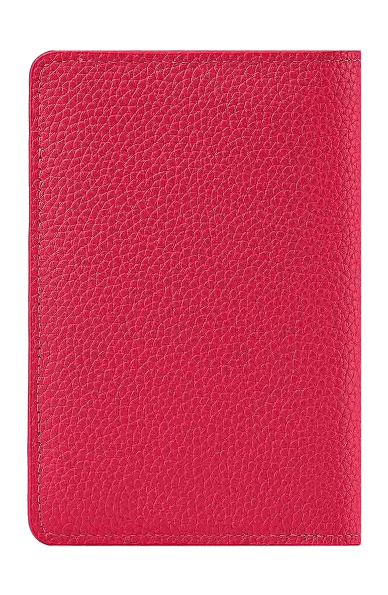 MAISON de SABRÉ Leather Passport Holder, Alternate, color, Shibuya Fuchsia