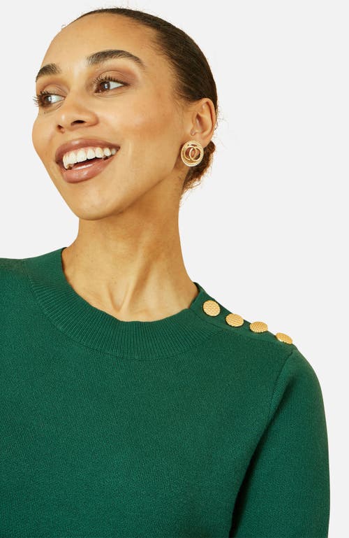 Yumi Tunic Sweater Dress In Green