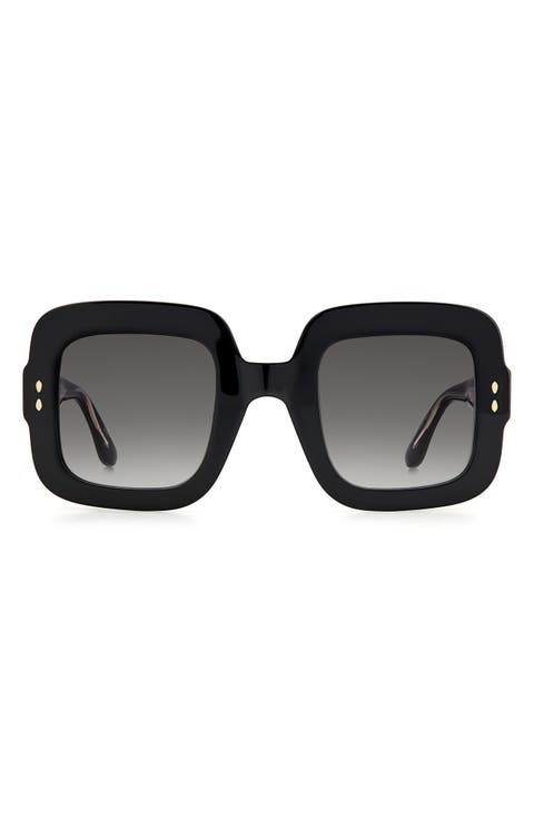 49mm Square Sunglasses