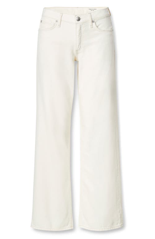 Rag & Bone /jean Saige Featherweight Straight Leg Jeans In White