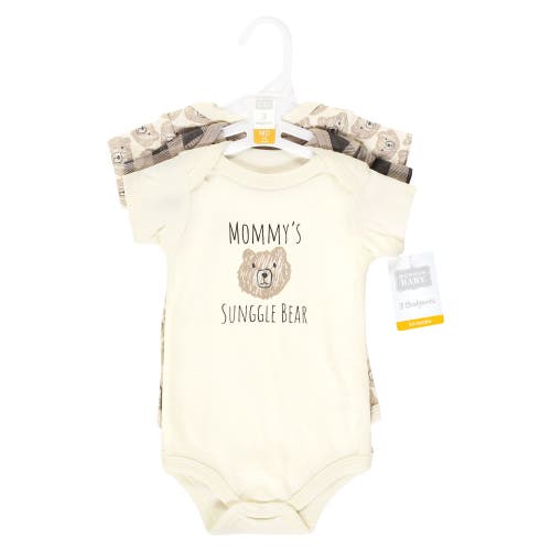 Hudson Baby Soft Cotton Bodysuit Triple Pack
