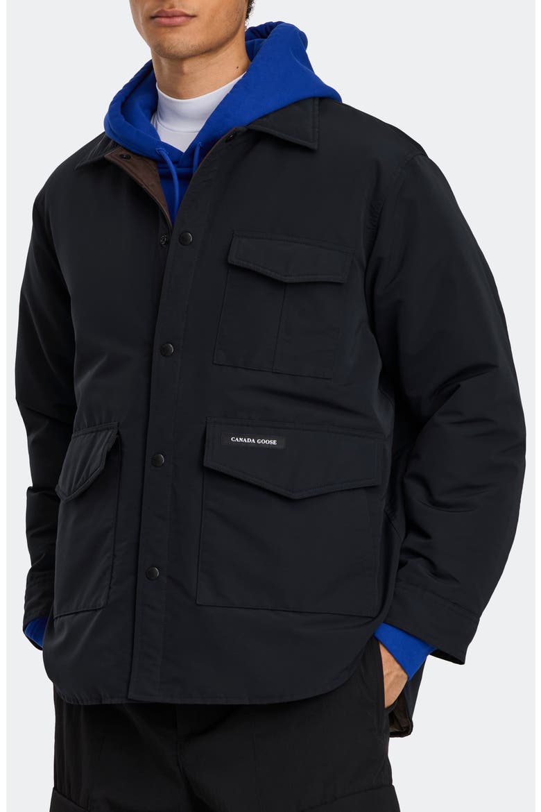 Legacy Cotton Blend Shirt Jacket, Main, color, NOCTURNE/ TERRA