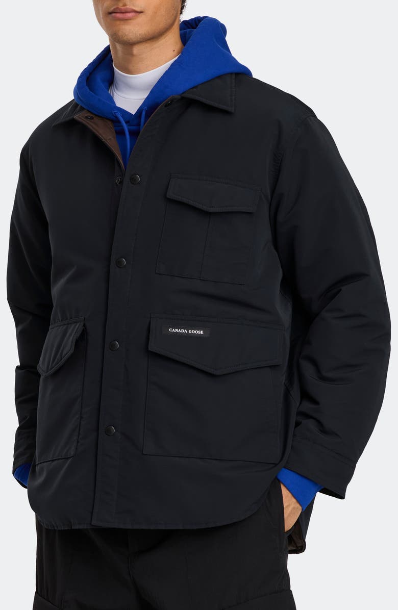 Canada Goose Legacy Cotton Blend Shirt Jacket, Main, color, Nocturne/ Terra