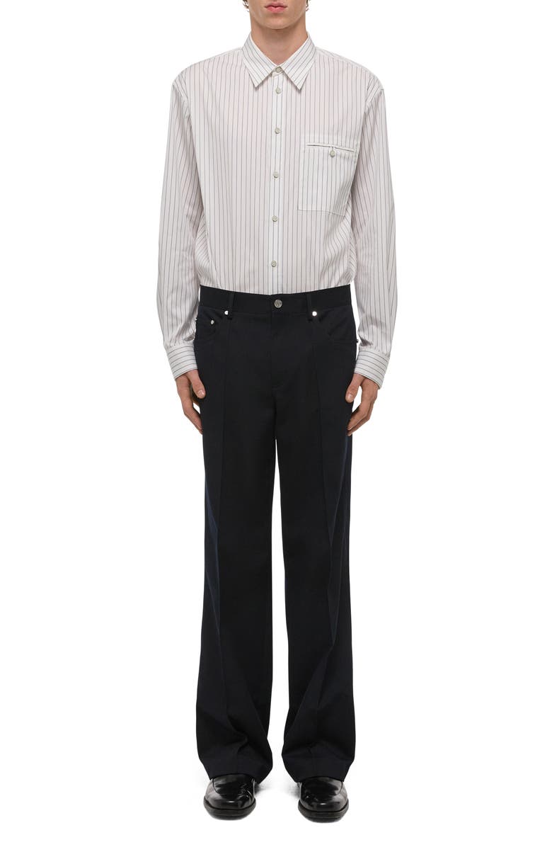 Helmut Lang Five-Pocket Gabardine Dress Pants, Alternate, color, Black