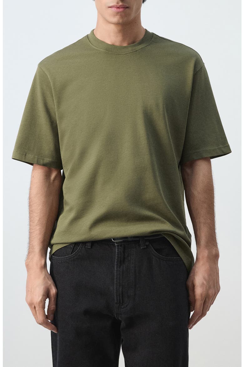 Relaxed Fit Heavyweight Cotton T-Shirt, Main, color, OLIVE GREEN