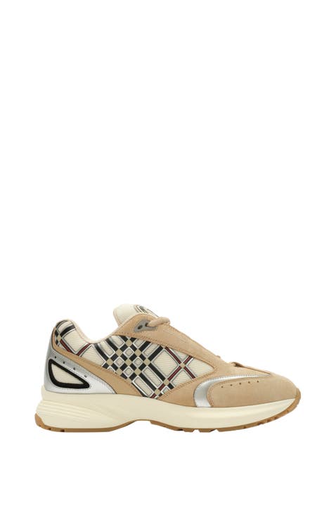Nylon, Suede and Leather Eclipse Sneakers