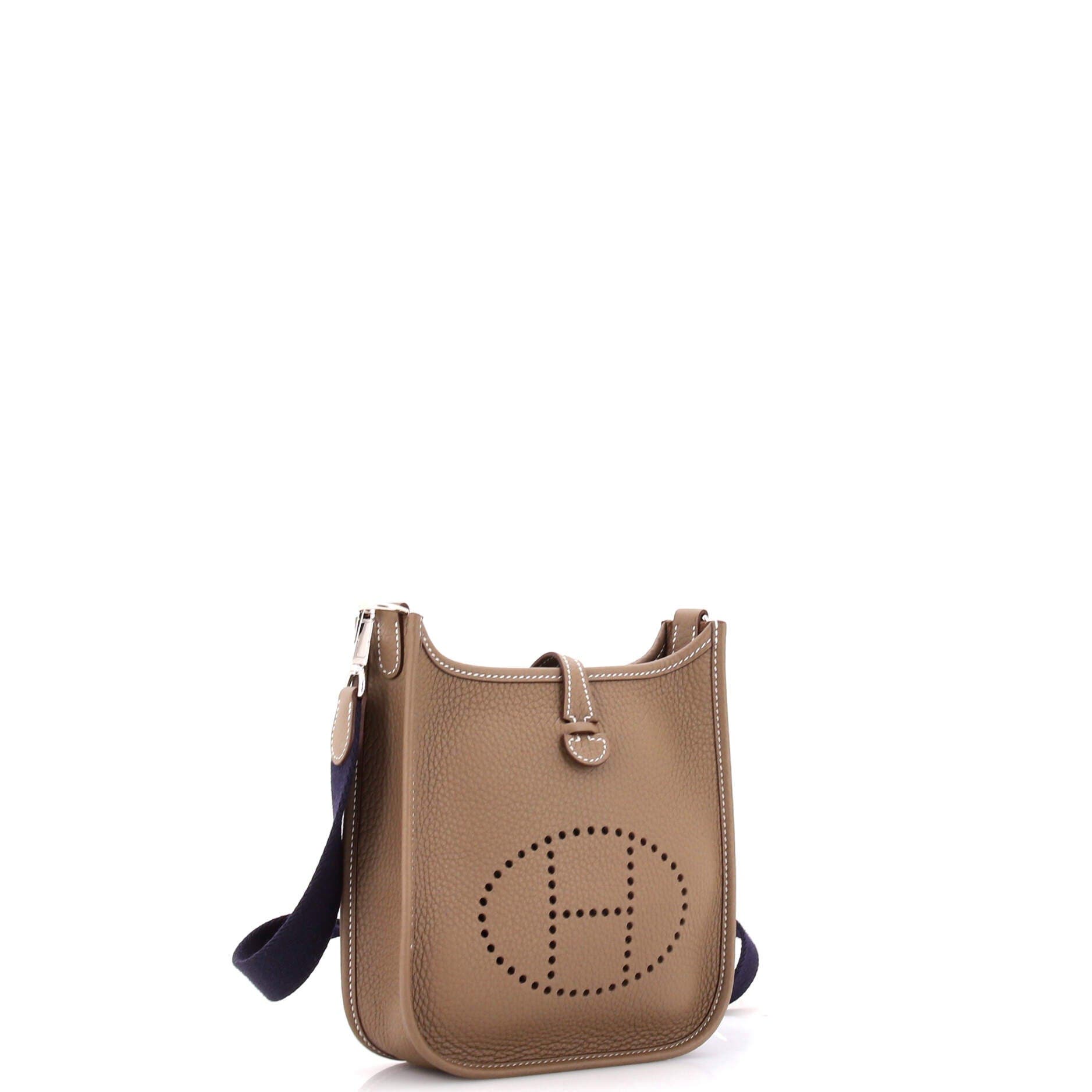 Pre-Owned Hermes Evelyne Bag Gen III Clemence TPM, Alternate, color, Etoupe