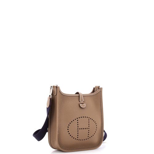 Pre-owned Hermes Hermes Evelyne Bag Gen Iii Clemence Tpm In Brown