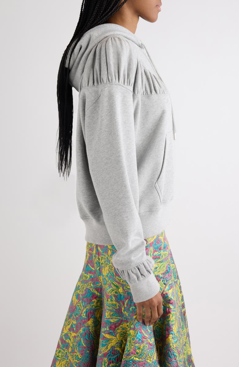 Dries Van Noten Hadina Zip Sweatshirt, Alternate, color, Grey Melange