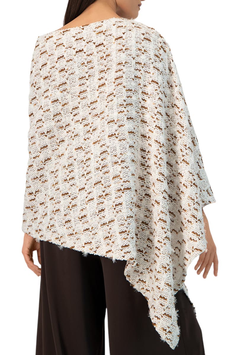 IVONNE Knitted Poncho Sweater, Alternate, color, Multicolor