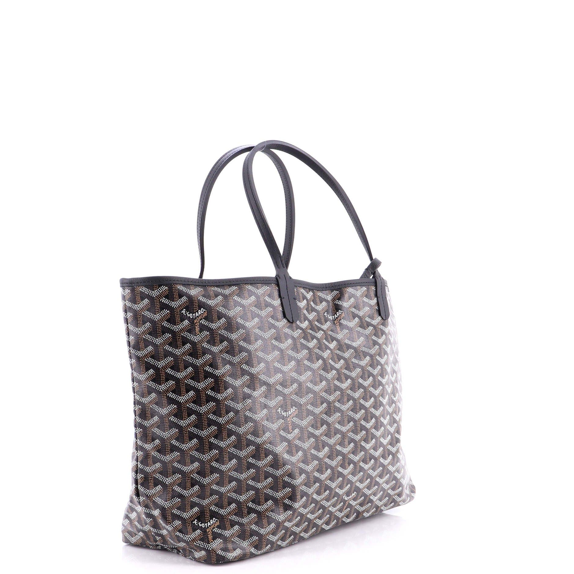 Pre-Owned Goyard Saint Louis Tote Coated Canvas PM, Alternate, color, Black