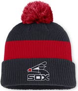 Nike Men's Nike Navy/Red Chicago White Sox Cooperstown Collection Peak Standard Cuffed Knit Hat with Pom
