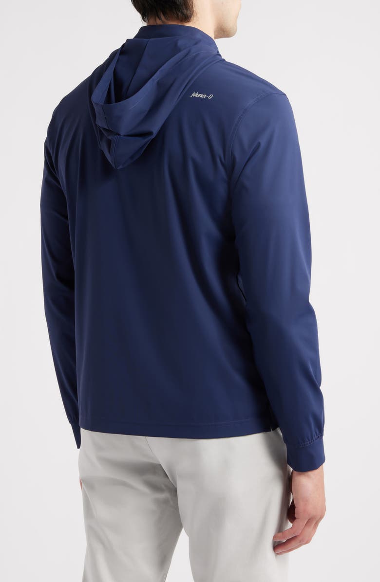 johnnie-O Robby Performance Quarter Zip Hoodie, Alternate, color, Navy