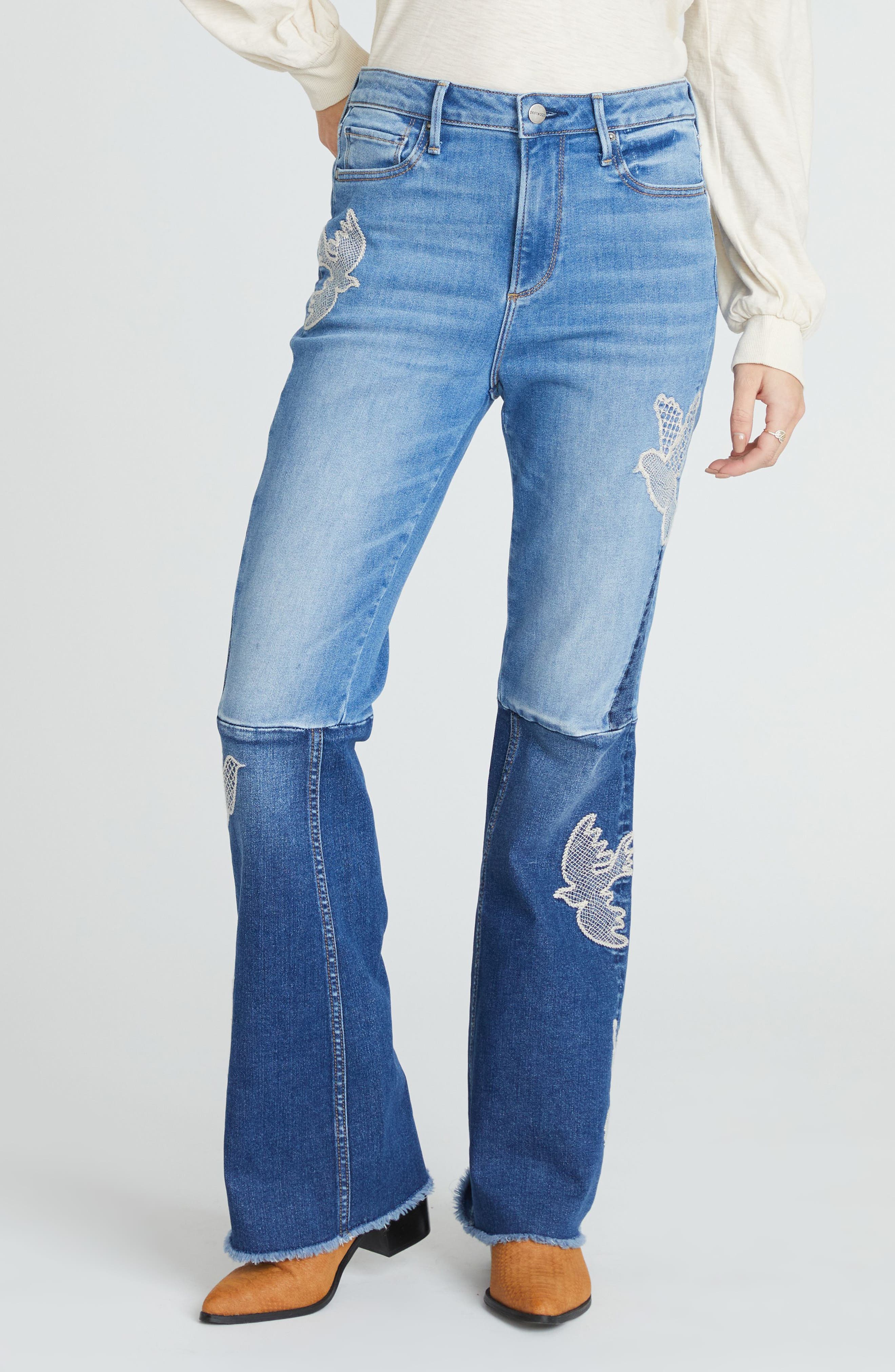 Driftwood Benita Dove Love Wide Leg Jeans