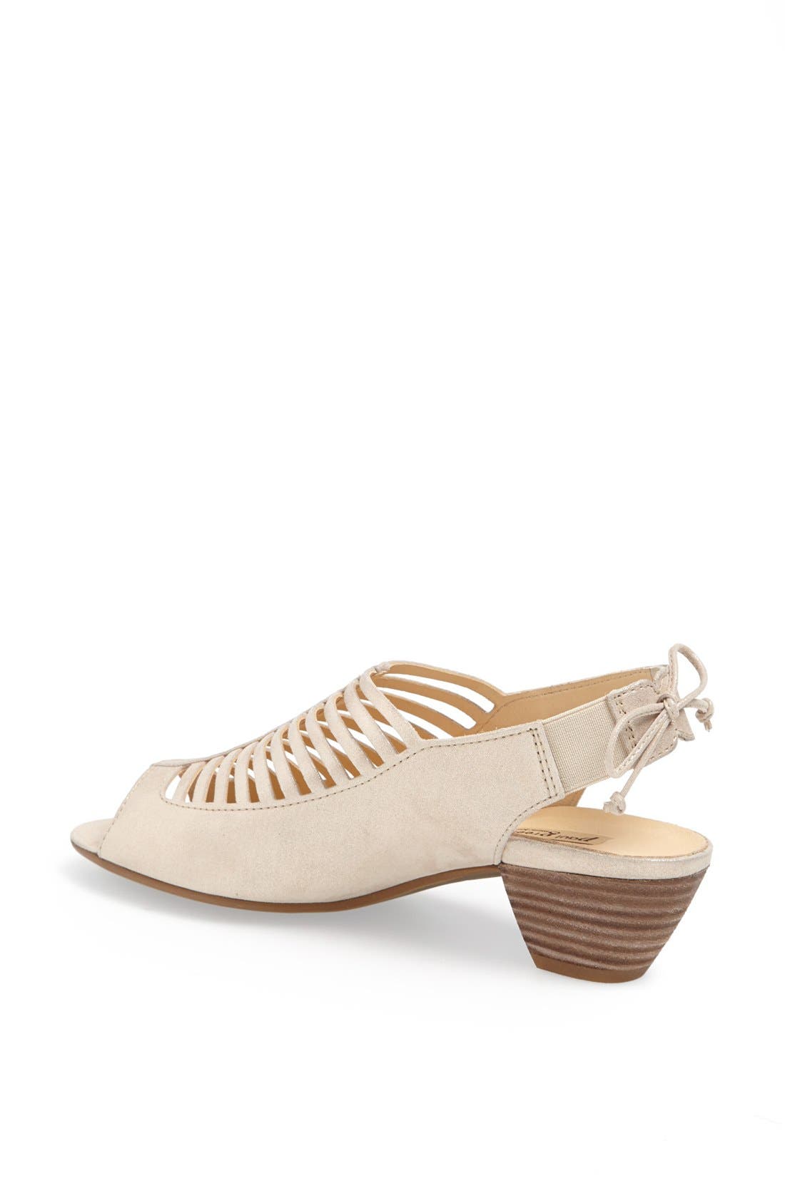'Trisha' Sandal, Alternate, color, GOLD GLAM SUEDE