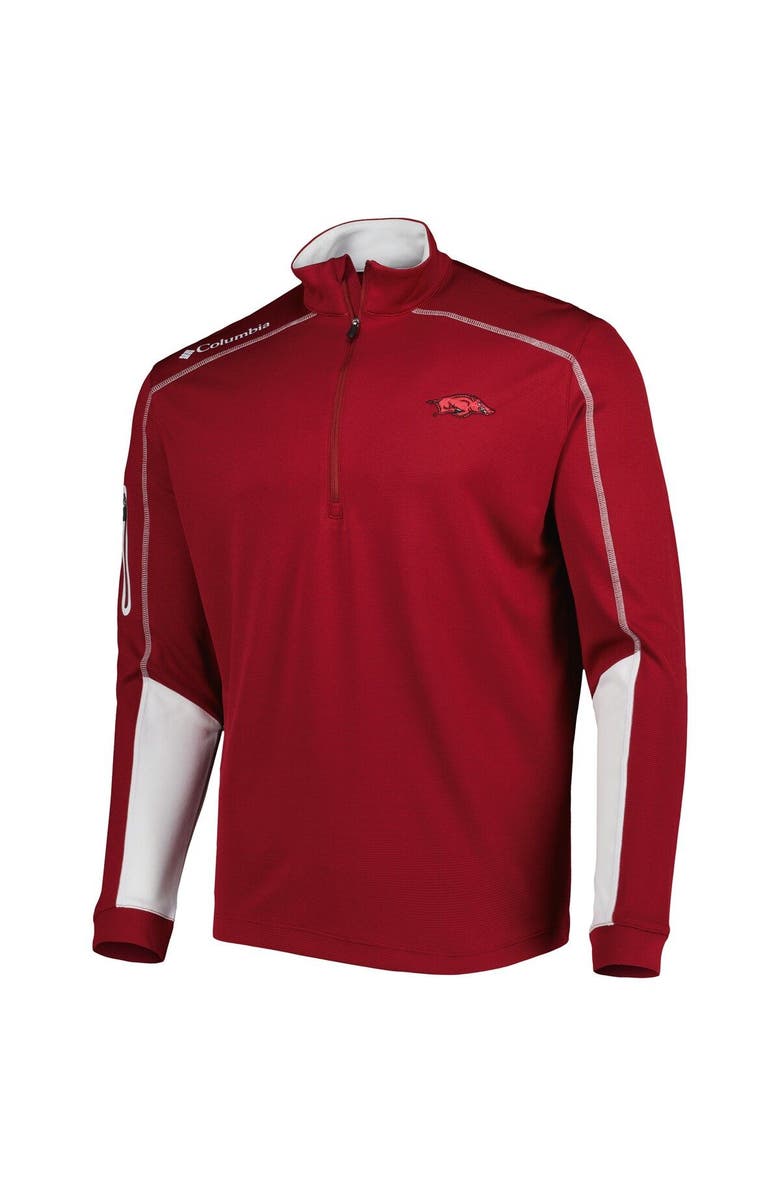 Columbia Men's Columbia Cardinal Arkansas Razorbacks Shotgun 2.0 Omni-Wick Quarter-Zip Jacket, Alternate, color, Cardinal