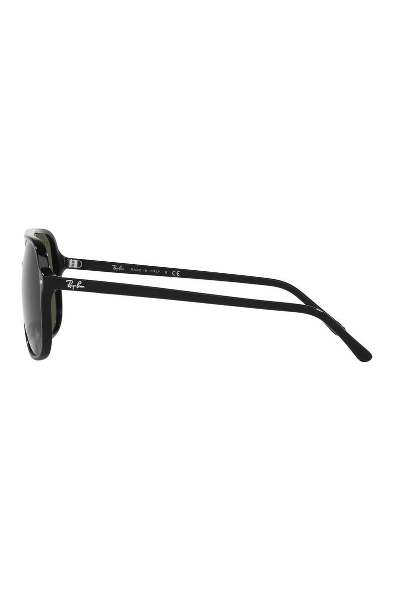 Bill 60mm Square Sunglasses, Alternate, color, BLACK/ GREEN