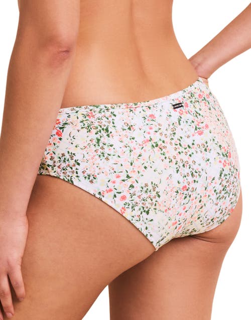 Shop Adore Me Valcea Swimwear Hipster Bikini Bottom In Floral White