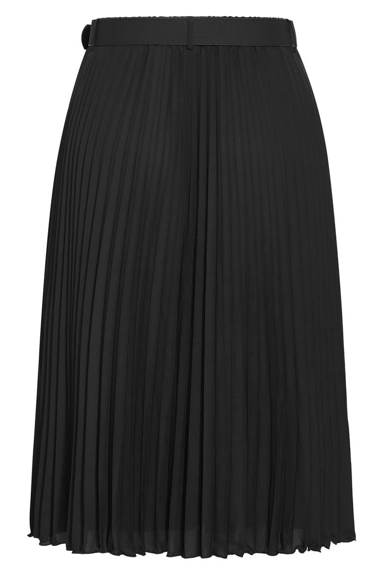 Petra Pleated Skirt, Alternate, color, BLACK