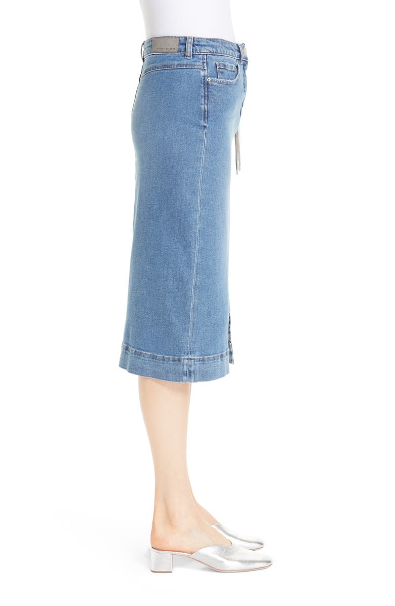 Fabiana Filippi Denim Pencil Skirt with Tassel, Alternate, color,