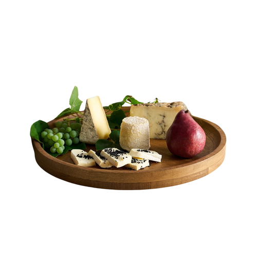 The Collective Home Arbor Round Tray In Beige