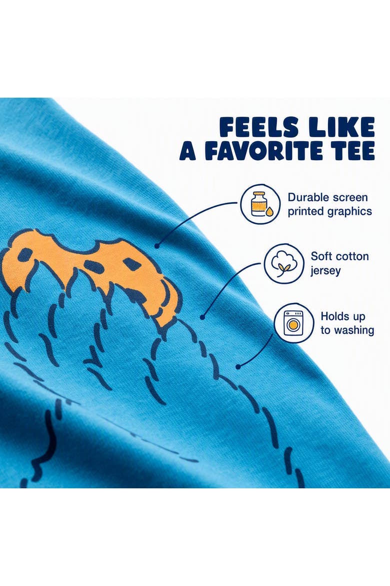 Hooded T-Shirt, Alternate, color, Classic Cookie Blue