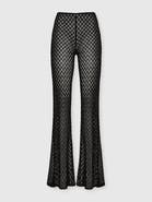 Missoni Flared Trousers In Lamé Viscose With Raschel Workmanship