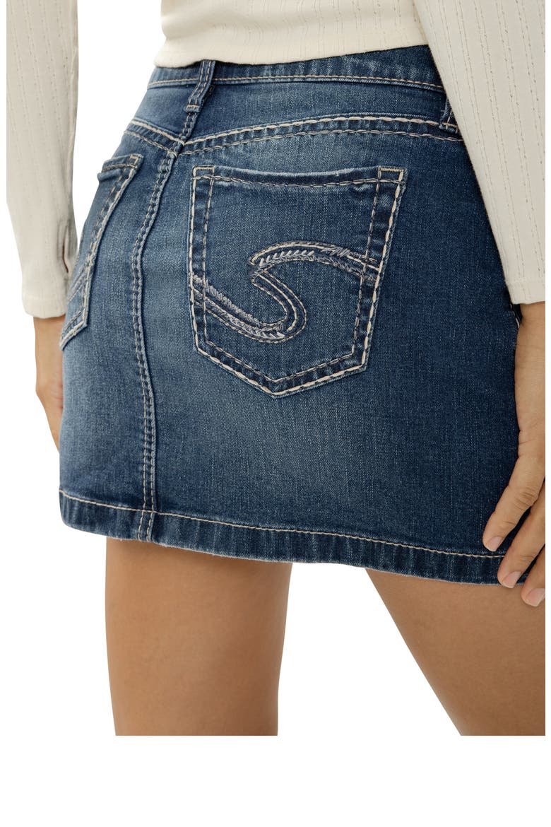Elyse Denim Miniskirt, Alternate, color, CORYDON